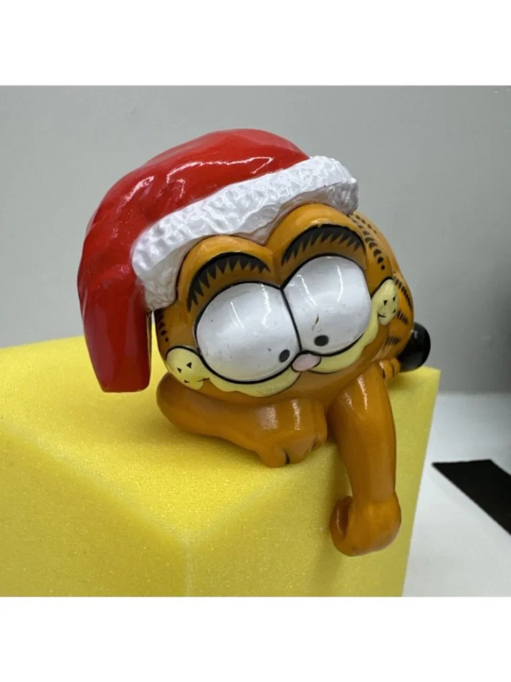 Vintage Garfield Cat Enesco 1981 Christmas Cartoon Stocking Light Holder Y2K 80s